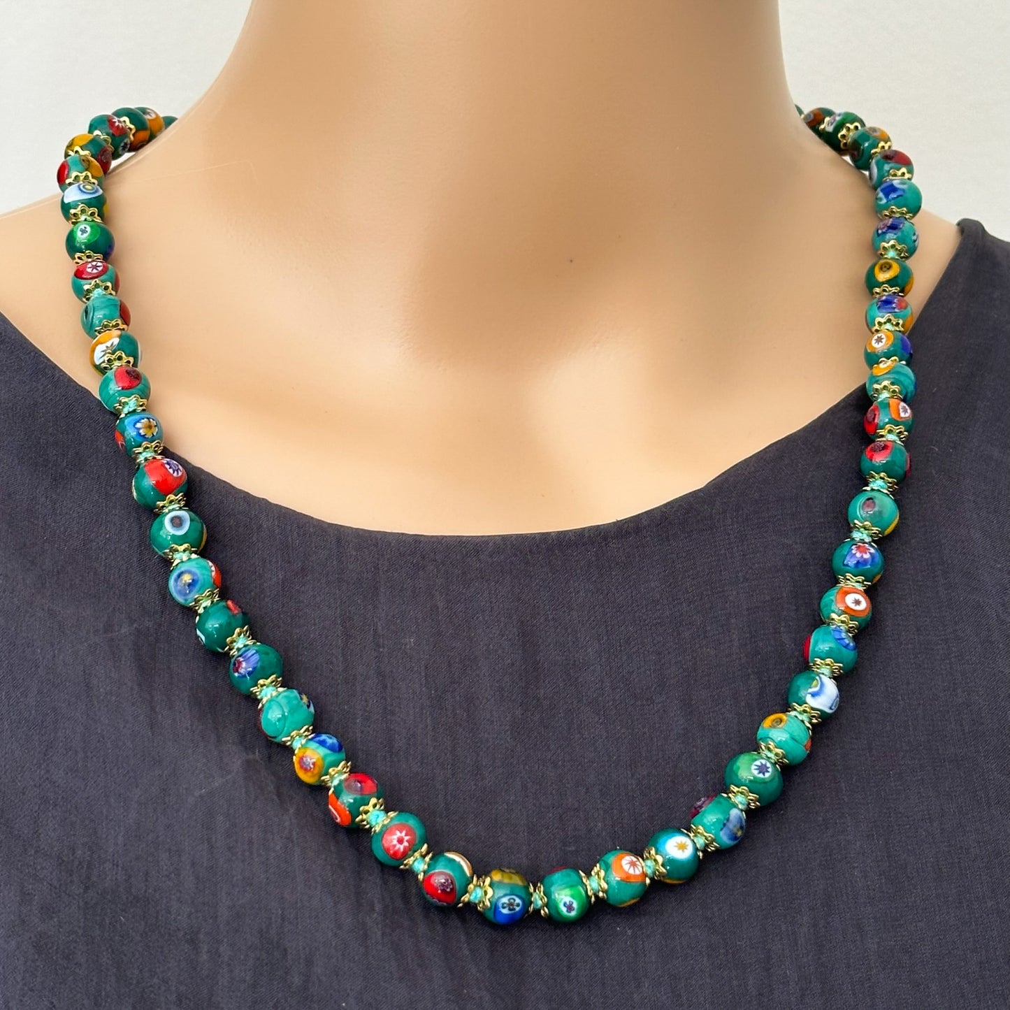 Millefiori necklace