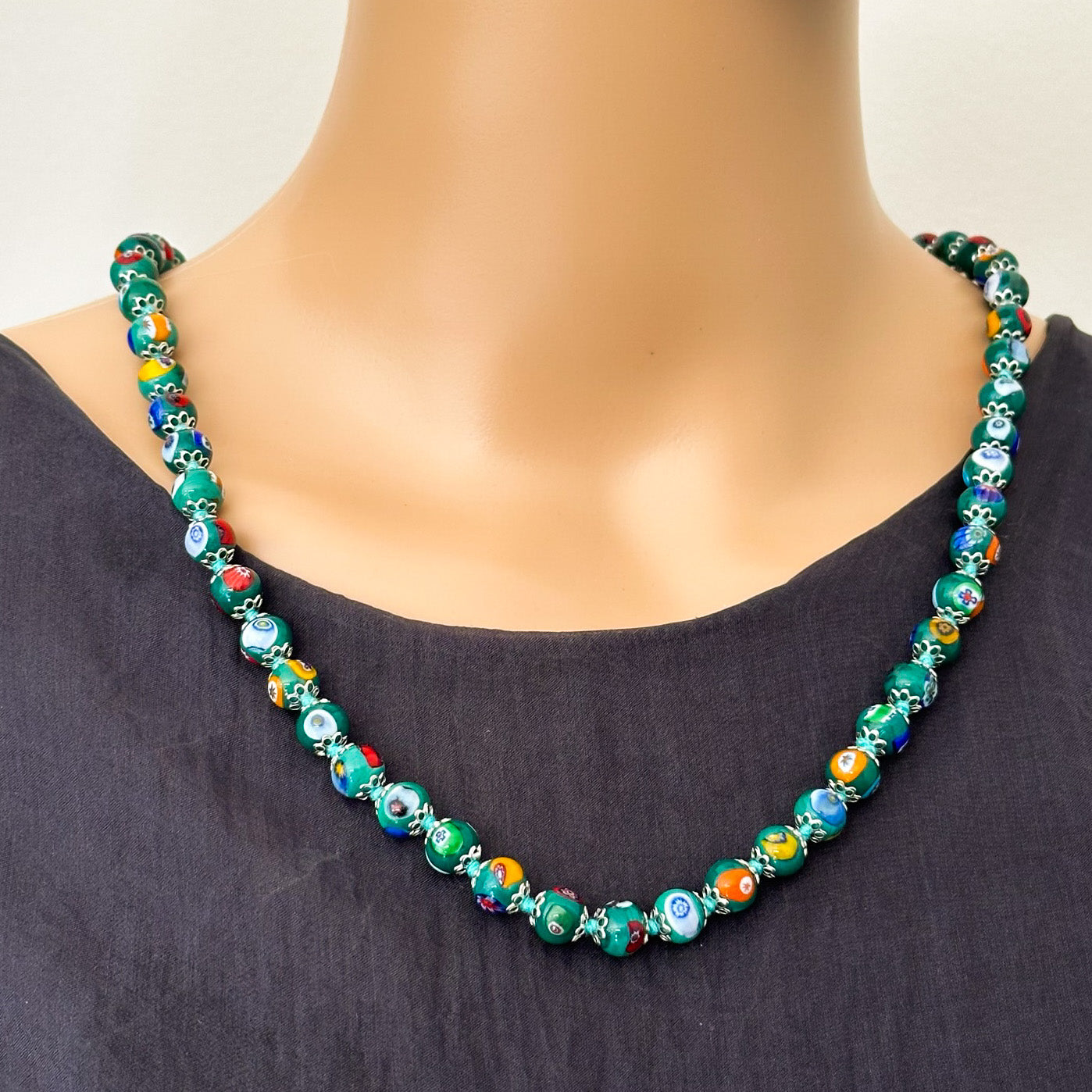 Millefiori necklace
