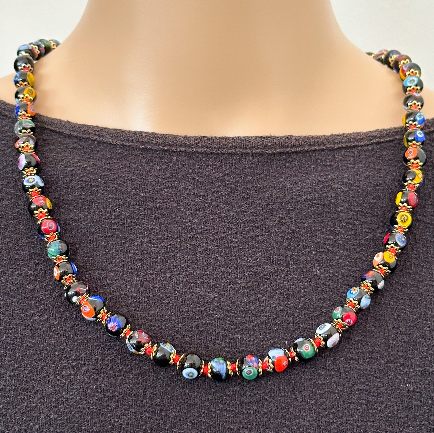 Millefiori necklace