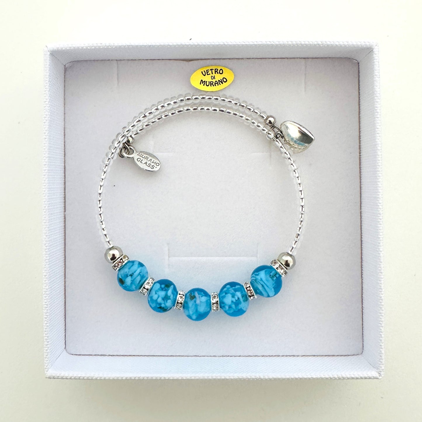 Gold seed bead wire bracelet