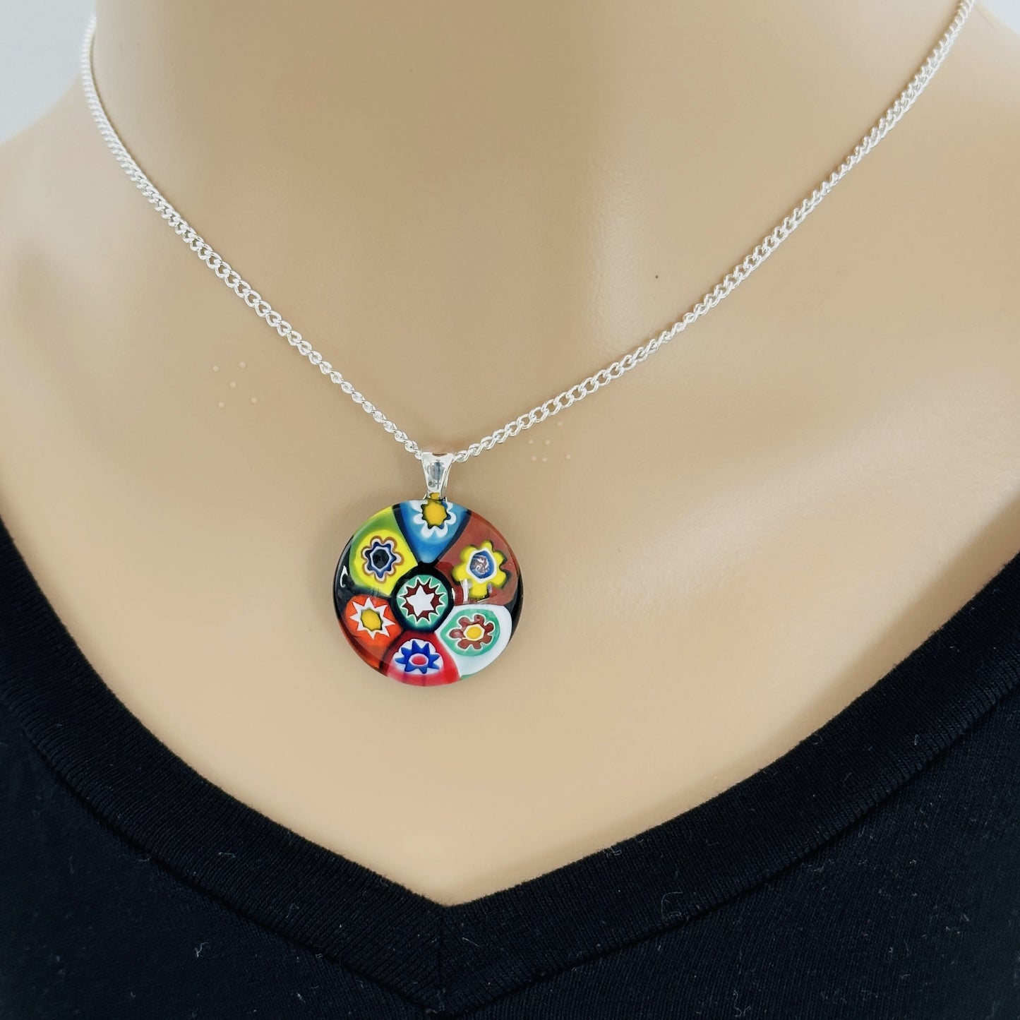 Ercole Moretti cabuchon pendant