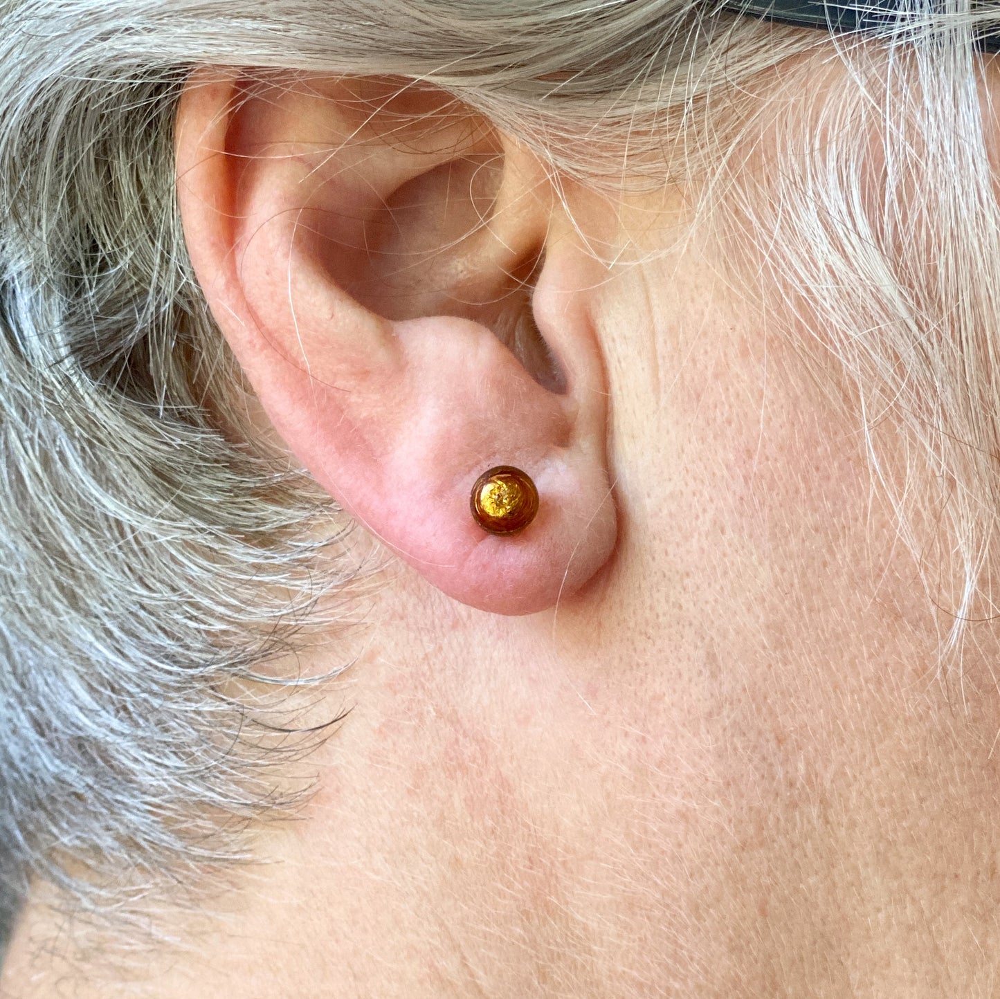 Murano Glass 6mm stud earring
