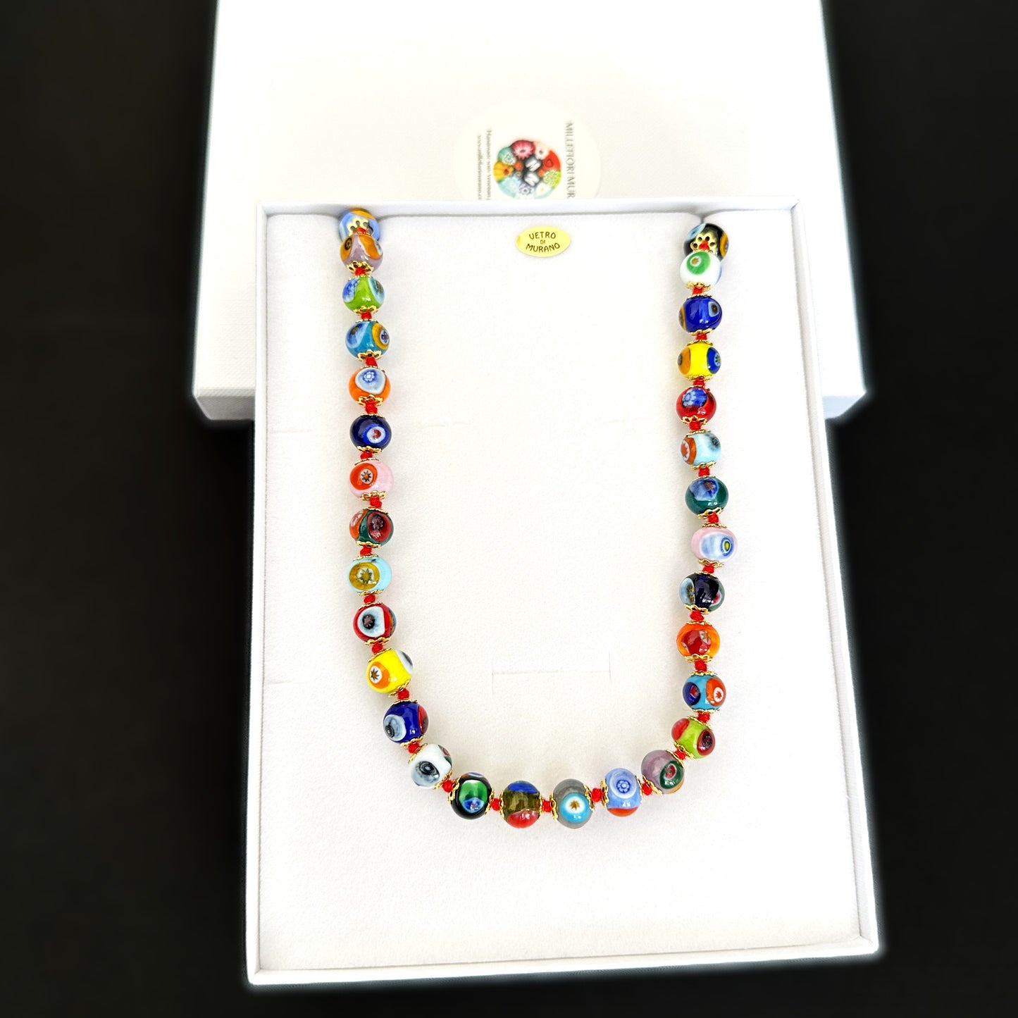Millefiori necklace