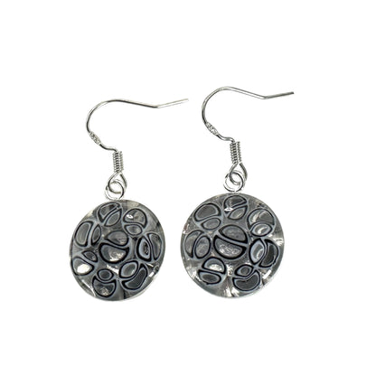 Millefiori Murano mosaic resin earrings