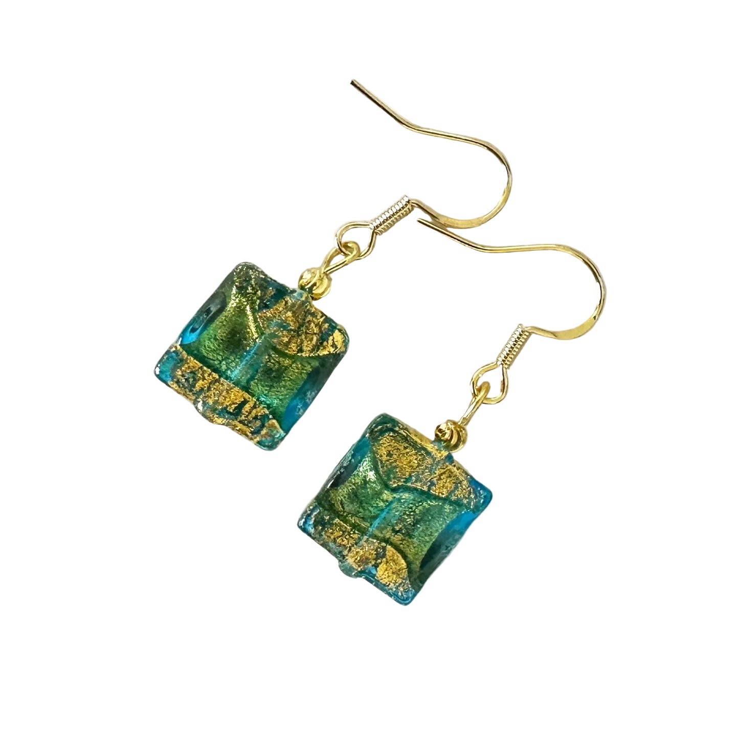 Sole gold earrings