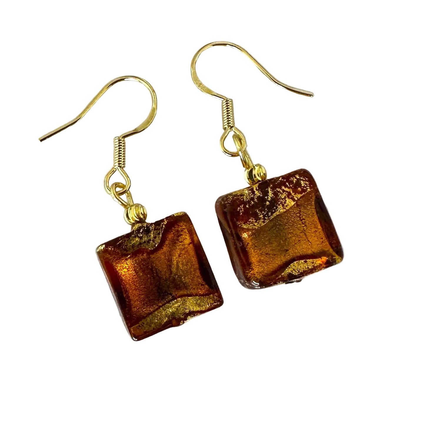 Sole gold earrings