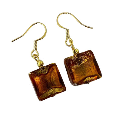 Sole gold earrings