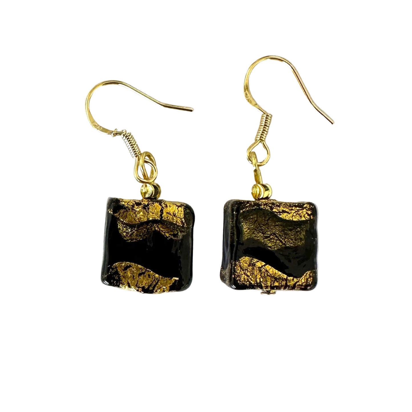 Sole gold earrings