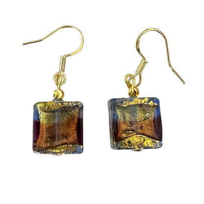 Sole gold earrings